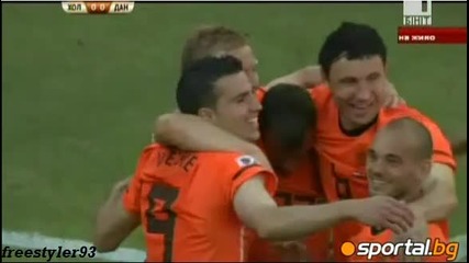 Куриозен автогол окрили Холандия за успешен старт на Мондиала Холандия 2:0 Дания 14.06 World Cup2010 