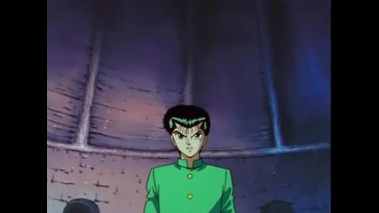 Yu Yu Hakusho - Yusuke breaking stuff