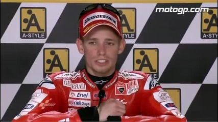 Casey Stoner interview after the Aragon Gp 