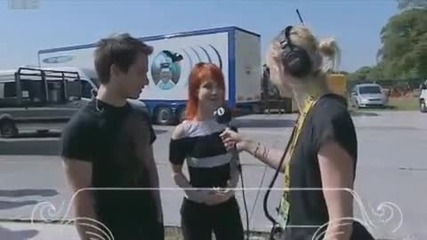 Hayley and Josh at Radio 1 Big Weekend 2010 Interview