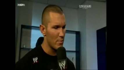 [wwe Raw] Интервю с Ренди Ортън 4.12.10
