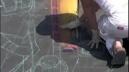 3d Street Painting by Tracy Lee Stum - 'escape of the Mummy'