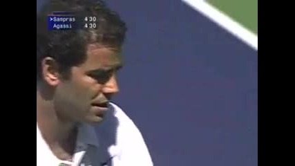 Andre Agassi vs Pete Sampras. Indian Wells 2001 Final