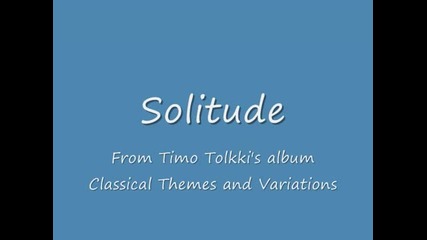 Timo Tolkki - Solitude