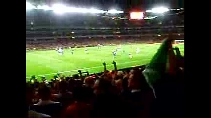 Arsenal - Dinamo Zagreb Bad Blue Boys Stand Up if You Hate England