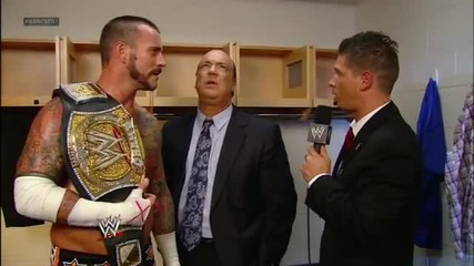 Cm Punk and Paul Heyman interview: Wwe Main Event, October 3, 2012