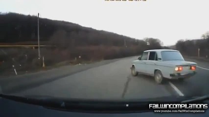 Автомобилни Катастрофи през зимата Fail Компилация Февруари 2013