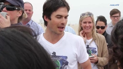 Ian Somerhalder s Lets Get Dirty Beach Cleanup in Santa Monica