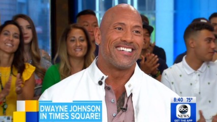 "Skyscraper" star The Rock talks to ABC's "Good Morning America" about his daughter Simone's aspirations to become a WWE