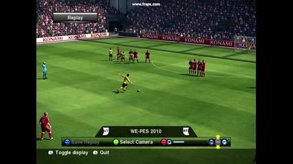 Pes 2010 - Гол на Фабрегас от фал :) 