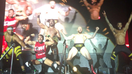 Drew McIntyre, Johnny Gargano, Oney Lorcan and The Street Profits channel the Kliq at NXT Live
