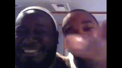 T - Pain and Busta Rhymes in the studio 
