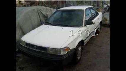 Toyota Corolla Timeline 1966 - 2009 