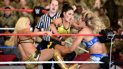 Becky Lynch & Charlotte Flair vs. Mandy Rose & Sonya Deville: WWE Tribute to the Troops, Dec. 20, 2018
