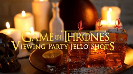 GoT Party Jello Shots: Jon Snow's Whiskey Wall