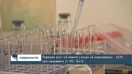 Пореден ръст на новите случаи на коронавирус - 2029, при направени 21 451 теста