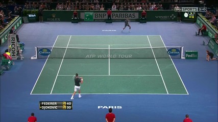 Novak Djokovic vs Roger Federer (paris 2013) Highlights [720p]