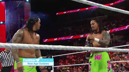 The Usos vs. Ryback and Curtis Axel Raw (10.03.14)