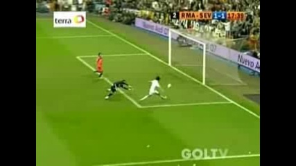 Real Madrid Vs Sevilla Van Nistelrooy Goal