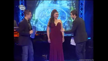 Валентина Хасан - тулибуди будалчето гостува на Music Idol 2 - 13.03.08 (супер качество)