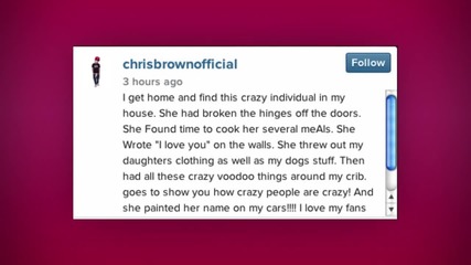 Chris Brown Posts Naked Crazy Fan Who Broke Into His Home on Instagram
