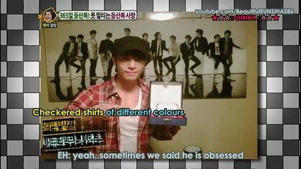 (eng) Eunhyuk talks about Donghae 's Checkered Obsession