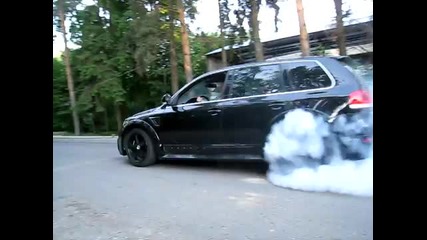 Touareg W12 twin turbo testing, Rwd mode