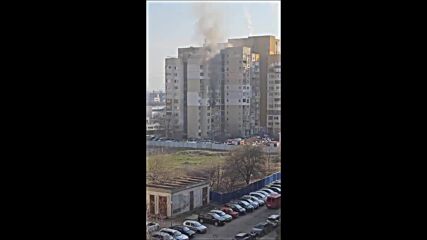 Пожар в апартамент в столичния квартал "Дружба"