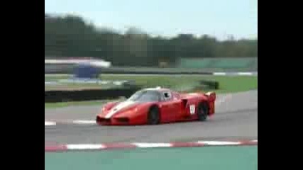 Ferrari Fxx practice at Mantorp Park.great sound.