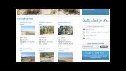 Land for Sale at www.land4less.us