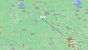 Вижте как самолетът на Пригожин изчезва от радарите