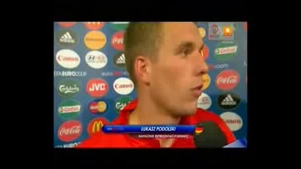 Podolski Inteview After Germany Vs Poland