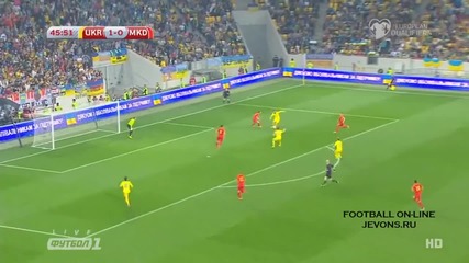 Украйна 1 - 0 Македония ( квалификация за Европейско първенство 2016 ) ( 12.10.2014 )