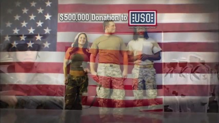 Wwe and Slim Jim pay tribute to the troops.