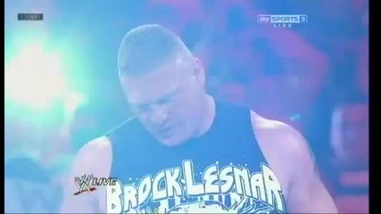 Brock Lesnar Атакува John Cena
