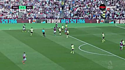 Уест Хем - Борнемут 0:0 /първо полувреме/
