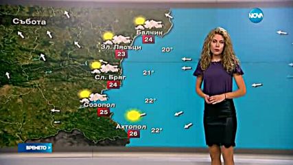 Прогноза за времето (01.10.2016 - обедна емисия)