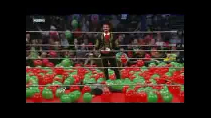 Cm Punk atacks with guitar to Chavo Guerrero 