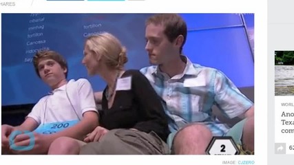 Spelling Contestant Tries, Fails to Dodge Mom's Kiss