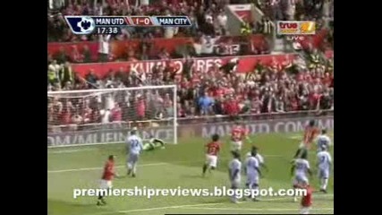 Манчестър Юнайтед - Манчестър Сити - 2:0 10.05.2009 Гол на Роналдо