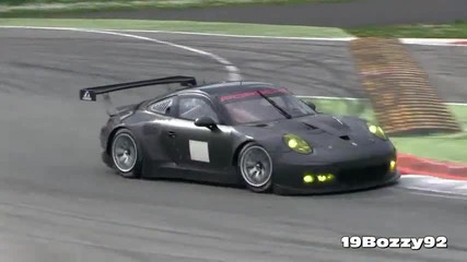 Porsche 991 Rsr Pure Sound Around Monza Circuit