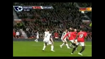 Манчестър Юнайтед - Съндерлaнд 1:2 гол на Бербата със задна ножица 