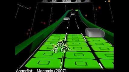 Best Gameplay » Audiosurf « Angerfist - Megamix (2007)