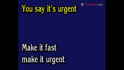 Foreigner - Urgent (караоке)