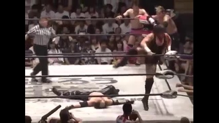 Sami Callihan, Shinobu, Takeda vs Ryuji It 30.07.2012 Bjw