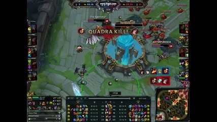 Quadra kill Katarina Lol