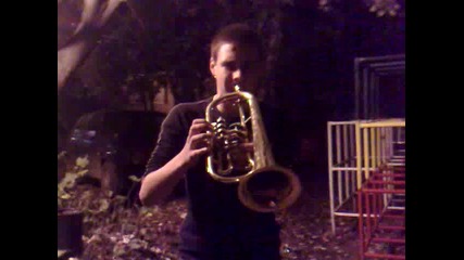 Дими свири кючеци на тромпета пред 115 бл. 