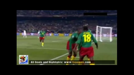 19 - 06 - 2010 Камерун - Дания 1 - 0 гол на Самуел Етоо xvid 