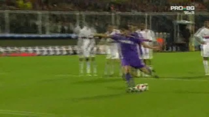 Фиорентина 1:0 Лион // 24.11.09г. // Шампионска Лига