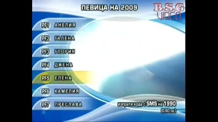 Певица На 2009г. - Осми Годишни Музикални Награди На Планета Тв 